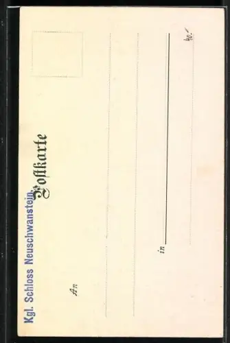 AK Schloss Neuschwanstein, Schloss mit Marienbrücke