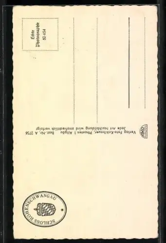 AK Schlösser Hohenschwangau und Neuschwanstein im Wald