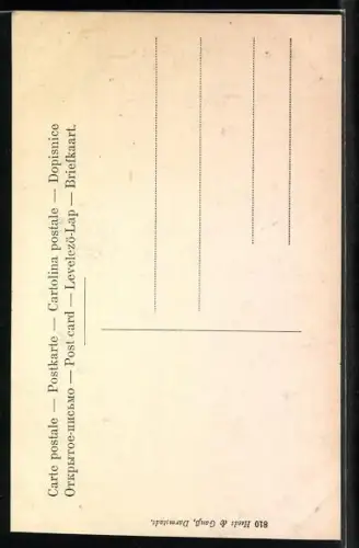 AK Heidelberg, Schloss, Achteckiger Turm mit dem Altan