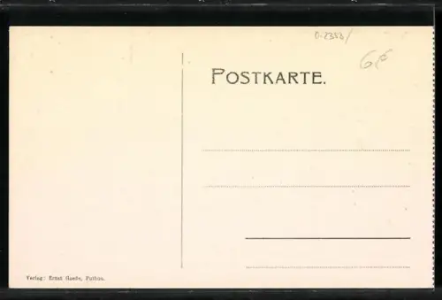 AK Putbus, Fürstliches Jagdschloss in der Granitz