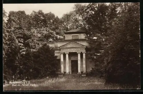 AK Waldenburg i.S., Bad im Fürstlichen Park