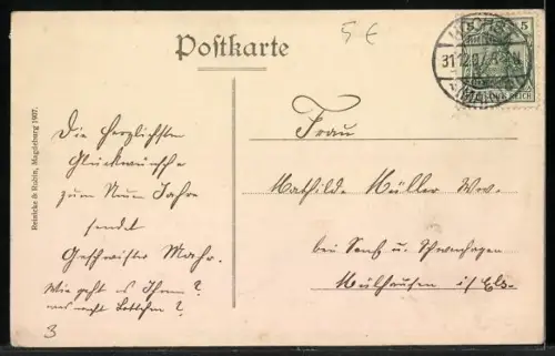 AK Höchst am Main, Partie am Main mit nahen Gebäuden