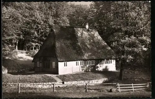 AK Niederhaverbeck, Blick auf das Professor Schoenichen-Haus mit Umgebung