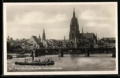 AK Frankfurt a. M., An der Untermainbrücke