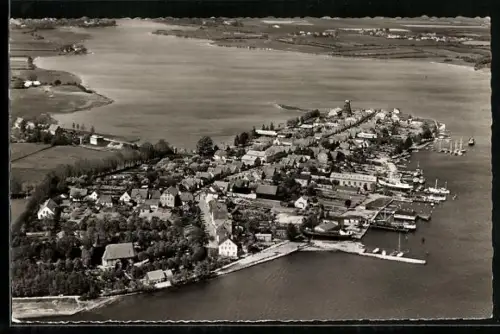 AK Bad Arnis /Schlei, Luftaufnahme des Ortes