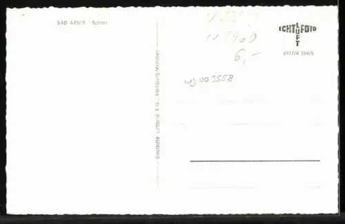 AK Bad Arnis /Schlei, Luftaufnahme des Ortes