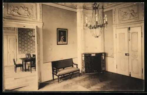 AK Frankfurt-Höchst, Rathaus, ehemaliger Bolongaropalast, Vorzimmer zum Trauzimmer