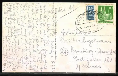 AK Soltau /Lüneburger Heide, Luftaufnahme des Ortes