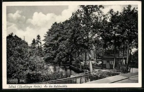 AK Soltau /Lüneburger Heide, An der Waldmühle