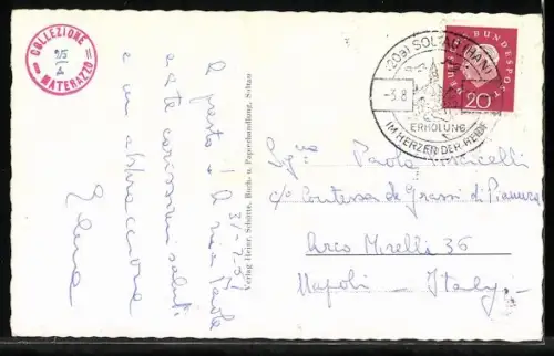 AK Soltau /Lüneburger Heide, Bootsstation an der Waldmühle