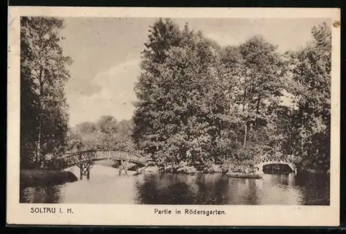 AK Soltau i. H., Partie in Rödersgarten