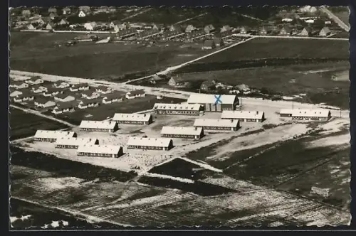 AK St. Peter / Nordseebad, Ev. Jugenderholungsdorf und Ort aus der Vogelschau