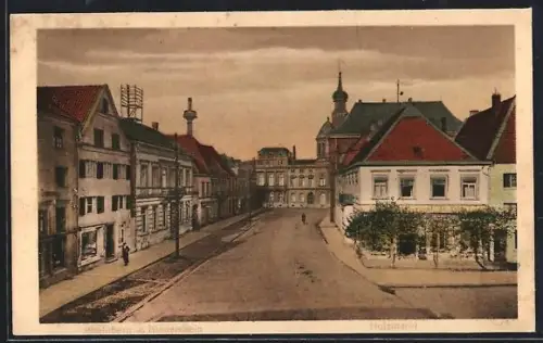 AK Rheinberg, Strasse am Holzmarkt
