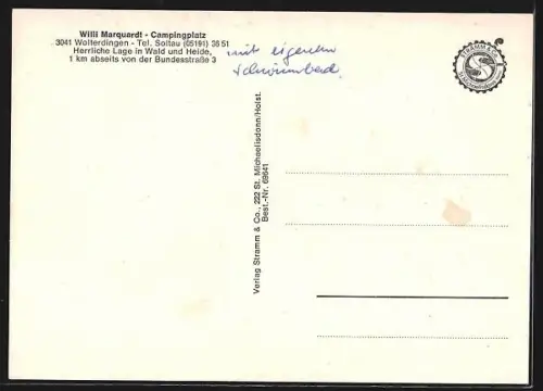 AK Wolterdingen / Hann., Campingplatz Auf dem Simpel, Inh. Willi Marquardt