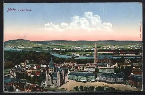 AK Metz, Panoramaansicht des Ortes