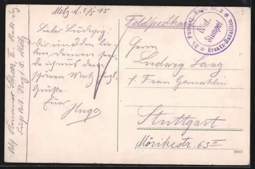 AK Metz, Panoramaansicht des Ortes