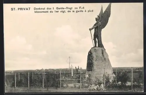 AK St. Privat, Denkmal d. 1. Garde-Regt. zu Fuss