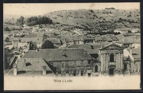 AK Wich i. Lothr., Blick auf den Ort