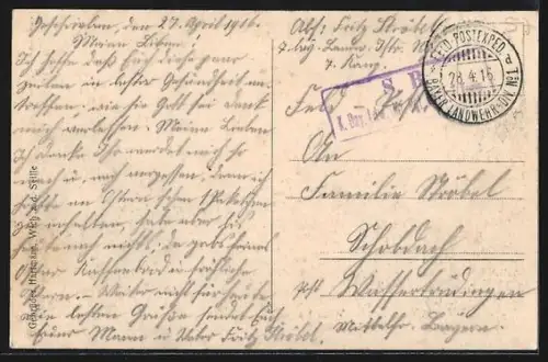 AK Wich i. Lothr., Blick auf den Ort