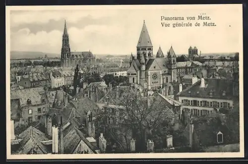AK Metz, Vue générale de Metz