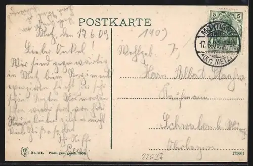 AK Metz, Vue générale de Metz