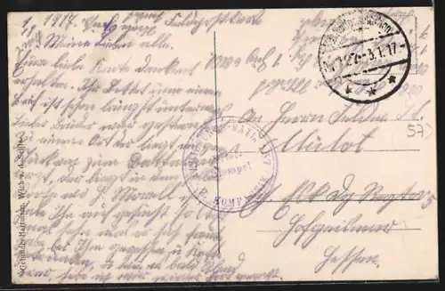 AK Marsal /Lothr., Vue du village et de l`église dans le paysage rural