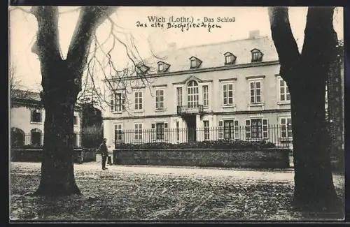 AK Wich /Lothr., Partie am Schloss
