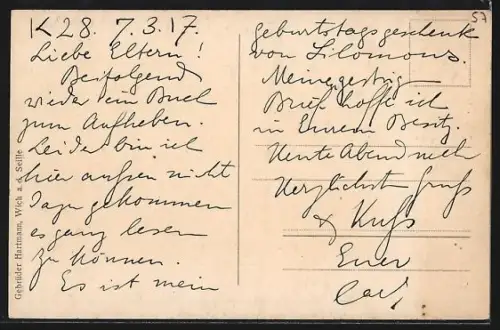 AK Wich /Lothr., Partie am Schloss