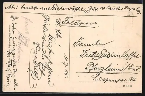 AK Dieuze, Rue des Halles