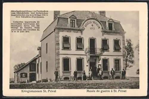 AK St. Privat, Musée de guerre avec exposition de fonds historiques et panoramas de batailles