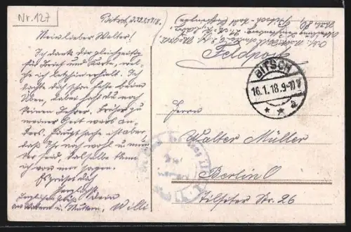 AK Bitsch i. Lothr., Vue sur la ville et la forteresse en arrière-plan