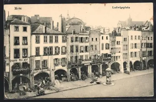 AK Metz, Drogerie am Ludwigsplatz