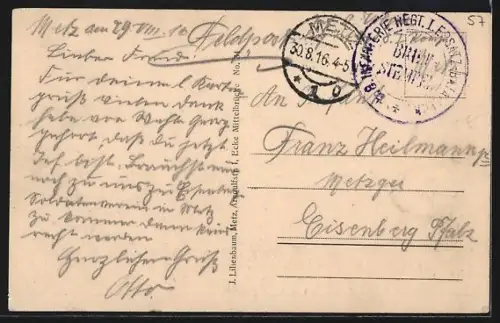 AK Metz, Partie am Ludwigsplatz