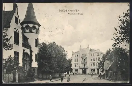 AK Diedenhofen, Partie in der Maximilianstrasse