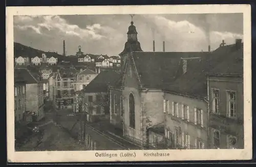 AK Oettingen /Lothr., Partie in der Kirchstrasse