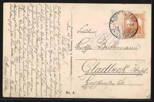 AK Oettingen /Lothr., Partie in der Kirchstrasse