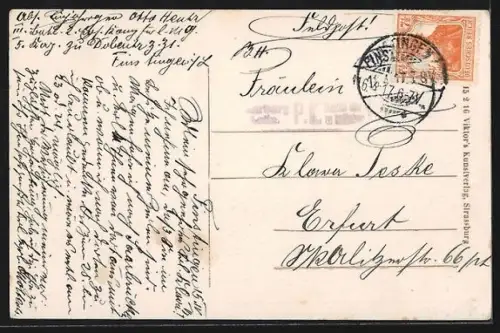 AK Finstingen i. Lothr., Strassenpartie in der Vorstadt