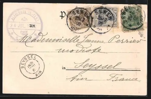 AK Sewen i. Els., Blick auf den Alfeldsee