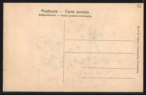 AK Urbeis, Vue générale du village et des collines environnantes