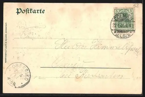 AK Colmar, Vue générale sur la ville avec paysages environnants