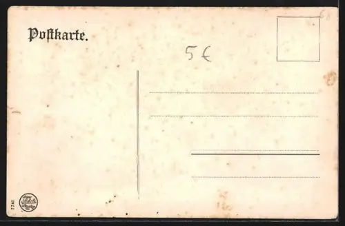 AK Gebweiler, Vue totale de la ville avec collines en arrière-plan