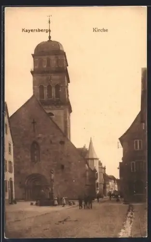 AK Kaysersberg, Blick zur Kirche