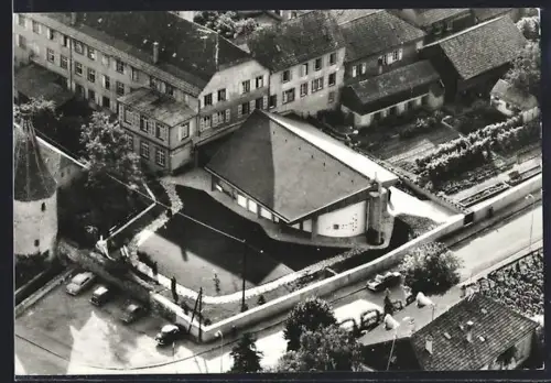 AK Ribeauvillé, Couvent de Ribeauvillé, Maison Sainte-Famille vue aérienne