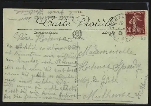 AK Colmar, Quartier de Cavalerie