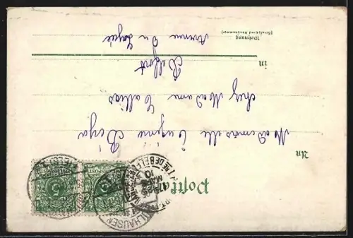 AK Mulhouse, Halles, Entrée de la ville et Église St. Étienne