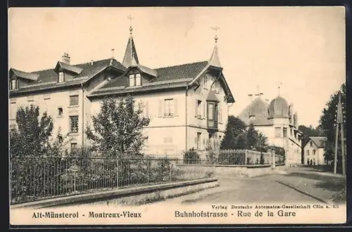 AK Alt-Münsterol, Partie in der Bahnhofstrasse