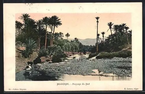 AK Algérie, Paysage su Sud