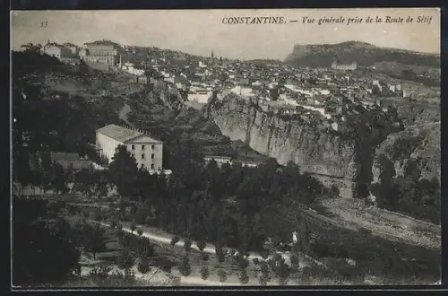 AK Constantine, Vue générale prise de la Route de Sétif