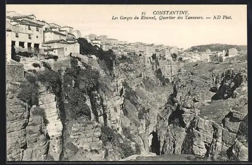 AK Constantine, Les Gorges du Rhumel, Quartier des Tanneurs