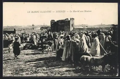 AK Meknès /Maroc, Le Marché aux Moutons